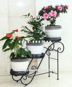 Kệ sắt phong cách châu âu 3 tầng