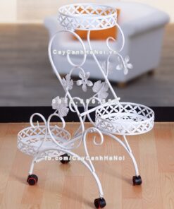 Kệ sắt kiểu dáng mềm mại với bánh xe 1 Kệ sắt kiểu dáng mềm mại