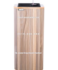 Chậu gỗ trồng cây THÔNG MINH tự tưới hình vuông vát góc lớn | GWL - 513C 2 chau go trong cay thong minh tu tuoi GWL 513C 1