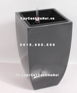 Chậu composite trồng cây cao cấp thông minh 1021S (Xám bóng) 2 Chau composite trong cay thong minh cao cap 1021S xam3