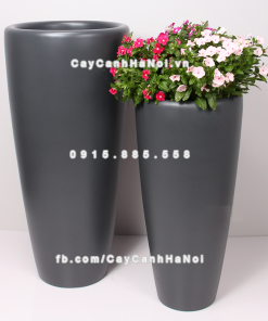 Chau composite trong cay thong minh cao cap 1649S xam5