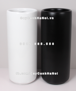 Chậu composite trồng cây cao cấp Anber 1232 (Đen mờ) 2 chau composite trong cay cao cap 1232 den mo 2