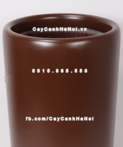 Chậu composite trồng cây cao cấp Anber 1232 (Nâu mờ) 2 chau composite trong cay cao cap 1232 nau mo 2