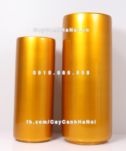 Chậu composite trồng cây cao cấp Anber 1232 (Vàng gold) 1 chau composite trong cay cao cap 1232 vang gold 2