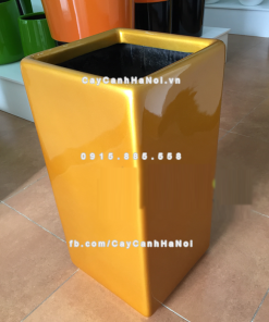 Chậu composite trồng cây cao cấp Anber 1303 (Vàng gold) 1 chau composite trong cay cao cap 1303vang gold bong 2