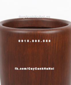 Chậu composite trồng cây cao cấp Anber 1649 (Vân gỗ) 2 chau composite trong cay cao cap 1649 van go 3