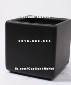 Chậu composite trồng cây cao cấp Anber 1010 (đen mờ) 2 chau composite trong cay cao cap Anber 1010den 3