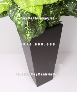 Chậu composite trồng cây cao cấp Anber 1014 (Nâu mờ) 1 chau composite trong cay cao cap Anber 1014nau mo 2