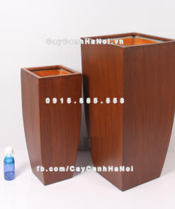 Chậu composite trồng cây cao cấp Anber 1025 (Vân gỗ) 2 chau composite trong cay cao cap anber 1025van go 1