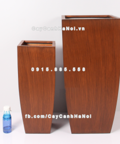 Chậu composite trồng cây cao cấp Anber 1025 (Vân gỗ) 3 chau composite trong cay cao cap anber 1025van go 3