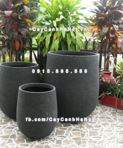 Chậu composite trồng cây cao cấp Anber 1133 (Xám mờ) 3 chau composite trong cay cao cap anber 1133xam mo 4