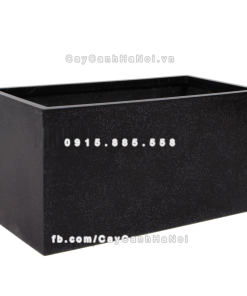 Chậu composite trồng cây cao cấp Anber 5001GD (Đen giả đá) 1 chau composite trong cay cao cap anber 5001GDden gia da 1
