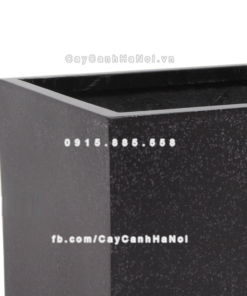 Chậu composite trồng cây cao cấp Anber 5001GD (Đen giả đá) 2 chau composite trong cay cao cap anber 5001GDden gia da 3