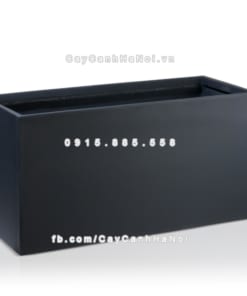 Chậu composite trồng cây cao cấp Anber 5001 (Đen mờ) 1 chau composite trong cay cao cap anber 5001den mo 4
