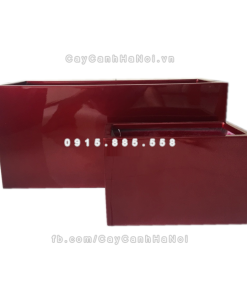 Chậu composite trồng cây cao cấp Anber 5001 (Đỏ đô) 2 chau composite trong cay cao cap anber 5001do bong 2