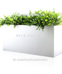 Chậu composite trồng cây cao cấp Anber 5001 (Trắng bóng) 2 chau composite trong cay cao cap anber 5001trag bong 3
