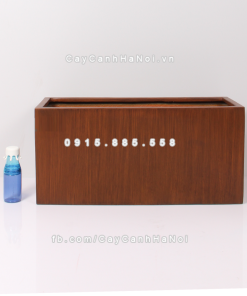 Chậu composite trồng cây cao cấp Anber 5001 (Vân gỗ) 2 chau composite trong cay cao cap anber 5001van go 1