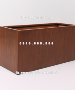 Chậu composite trồng cây cao cấp Anber 5001 (Vân gỗ) 1 chau composite trong cay cao cap anber 5001van go 3