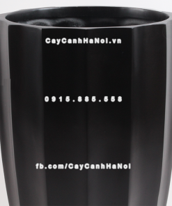 Chậu composite trồng cây cao cấp Anber 6668 (Đen mờ) 1 chau composite trong cay cao cap anber 6668 den mo2