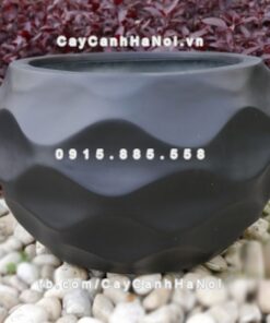 Chậu composite iPot tròn họa tiết ( IP-00099)