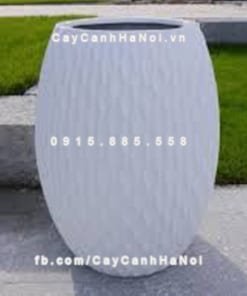 Chậu composite iPot tròn xọc dọc ( IP-00034)