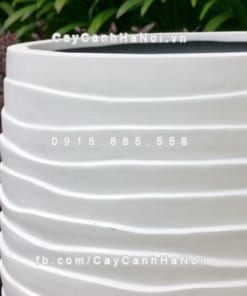 Chậu composite iPot tròn xọc ngang ( IP-00058)