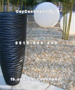 Chậu nhựa composite iPot họa tiết cao cấp ( IP-00001)