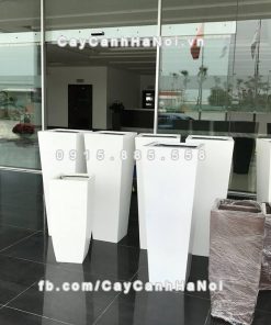 Chậu nhựa composite iPot vuông vát đáy ( IP-00069 )