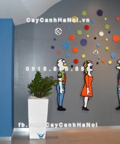 Chậu composite Havico Zing vuông vát đáy đẹp| CB-313