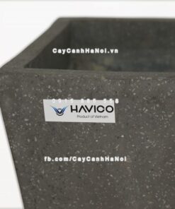 Chậu đá mài Atin Havico vuông trồng cây cảnh| CM-255