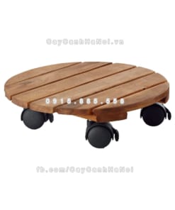 Đế gỗ bánh xe chậu cây di chuyển 1 Đế gỗ bánh xe chậu cây di chuyển